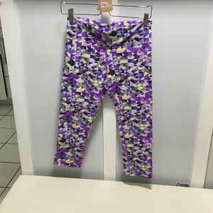 LJ black, training colorful pants, size M, mint condition